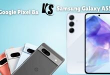 Google Pixel 8a and Samsung Galaxy A55