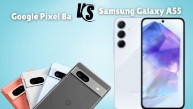 Google Pixel 8a and Samsung Galaxy A55