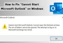 How to Fix "Cannot Start Microsoft Outlook" on Windows